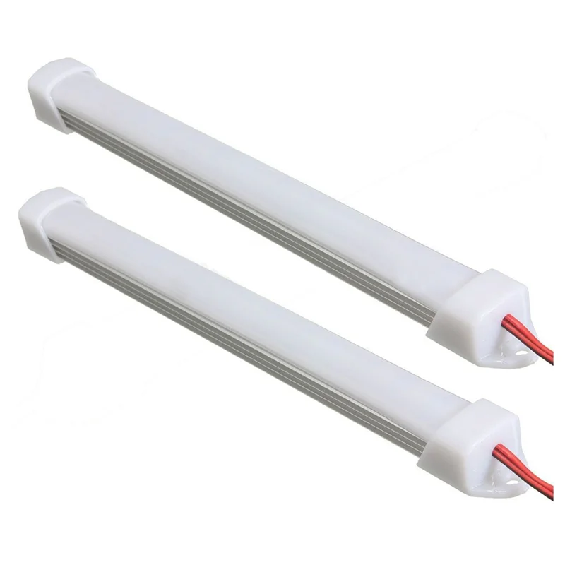 

20X 12V Car LED SMD Interior Light Bar Tube Strip Lamp Van Boat Caravan Motorhome Cold White-AT36