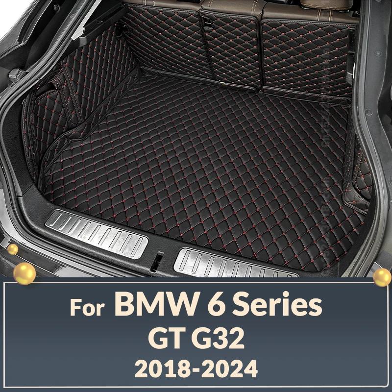 Auto Full Coverage Trunk Mat For BMW 6 series GT G32 2018-2024 23 22 20 19 Car Boot Cover Pad Cargo Interior Protector Accessori