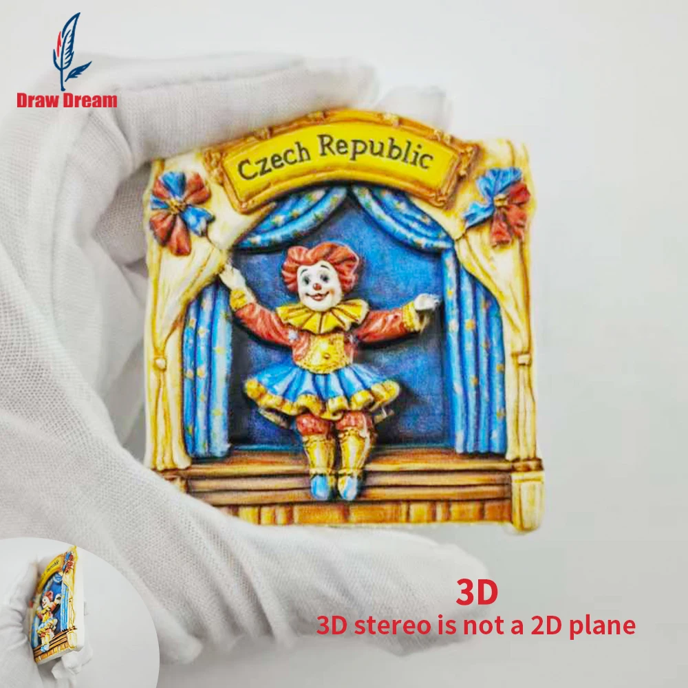1Pc Czech Republic Fridge Magnet, World Travel Souvenir Collection, Suitable for Home and Office Decoration, Personalized Exclusive Travel Souvenir Magnetic Fridge Magnet, Home Decoration, Kitchen, Room, Office, Cabinet Crafts Gift, Holiday Souvenir, Exquisite Small Gift