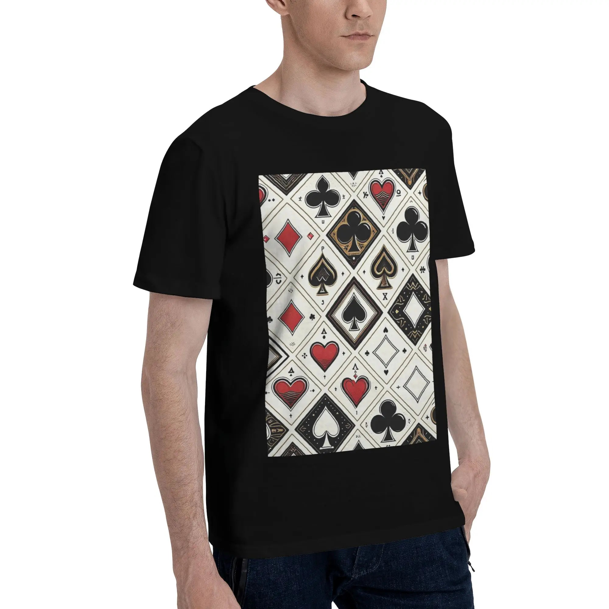 casino-playing-card-symbols-diamond-heart-spade-clubs-men-t-shirt-plus-size-t-shirts-men's-crew-neck-cotton-tees-short-summer