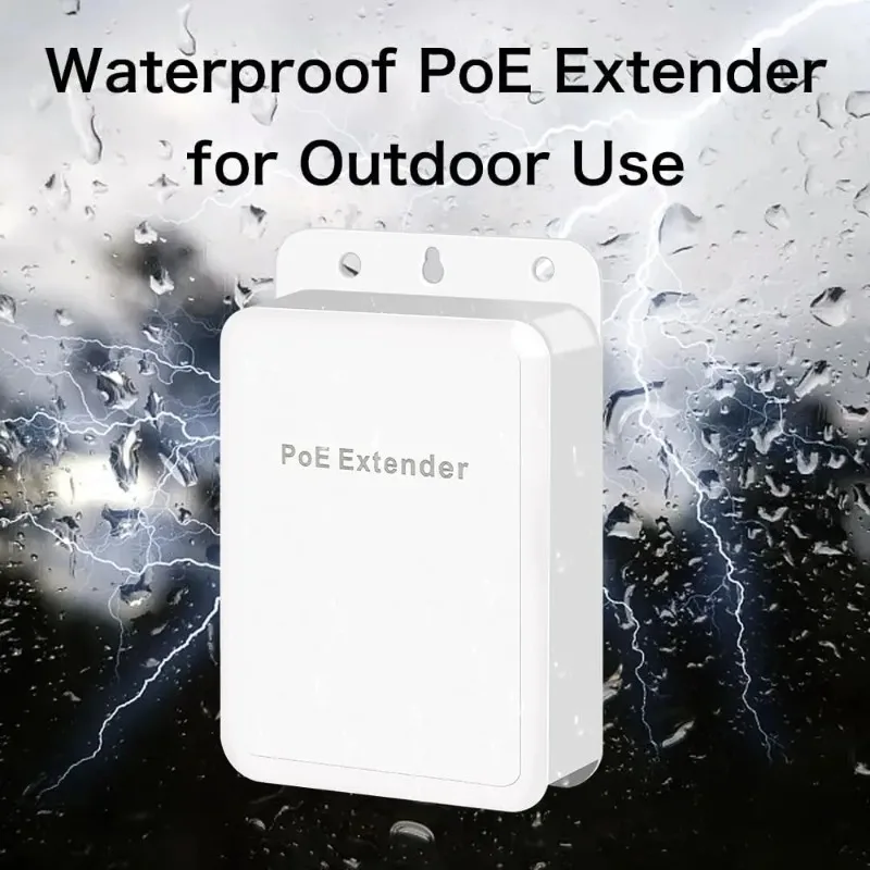 Outdoor 5 Port Gigabit PoE Extender Waterproof Network IP55 VLAN 44-57V for POE Camera Wierless AP Wall Mount POE Passthrough