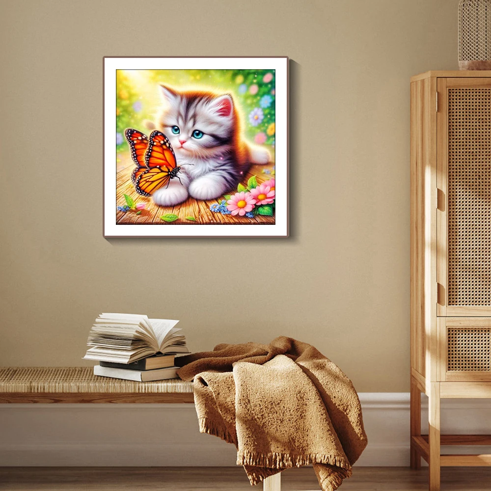 5D Diamond Painting Animal Dog Tiger Cat Cross Stitch Mosaic Kits Home Decoration Wall Stickers DIY Handmade Gift for Children