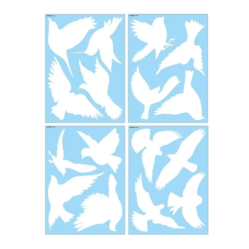 Creative Static Flying Bird Anti-collision Window Stickers Removed Static Warning Birds Anti-collision Glass Door Window Sticker
