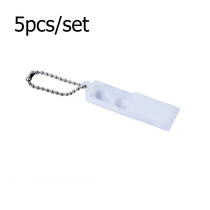 5pcs/set Hearing Aid Battery Box Packaging Box Portable Box Reserve Box Button Battery Keychain Storage Box 2-piece Set