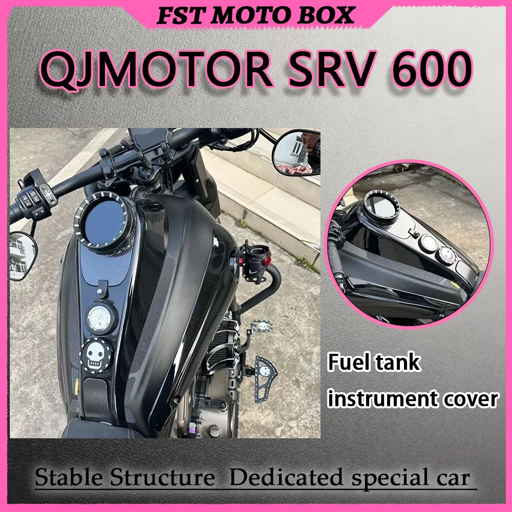 FOR Waterproof Tank Instrument Bezel Original Position Bolt-on Gauge Cover for QJMOTOR SRV600 Motorcycle Accessories