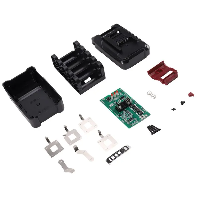 A02F-10 Cells 18650 Li- Battery Case For 18V Electric Tool Battery Shell Replacement Accessory