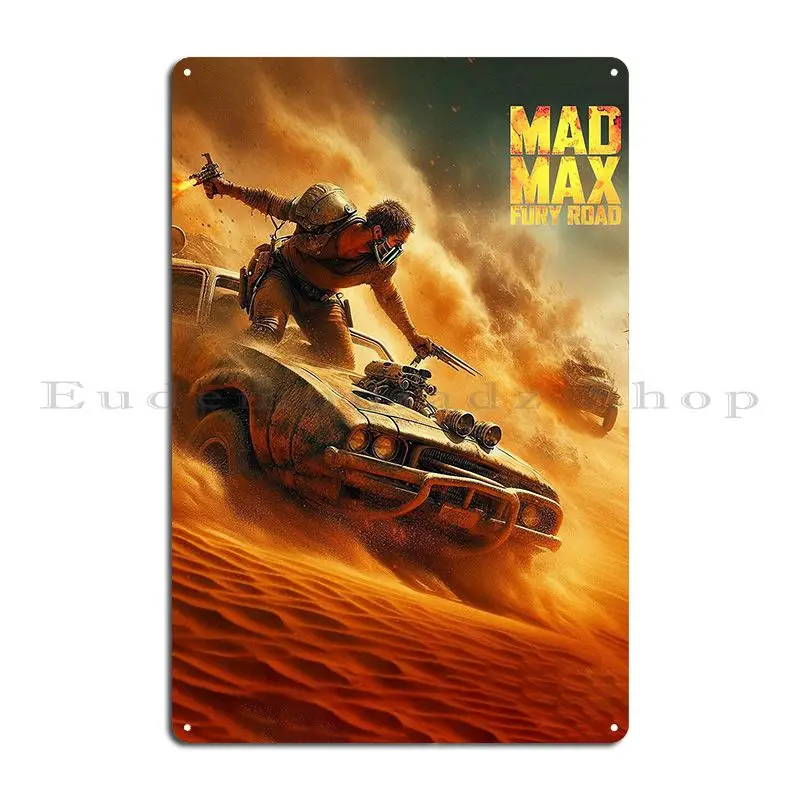 Mad Max Poster Art Metal Plaque Printing Party Cinema Custom Wall Decor Tin Sign Poster