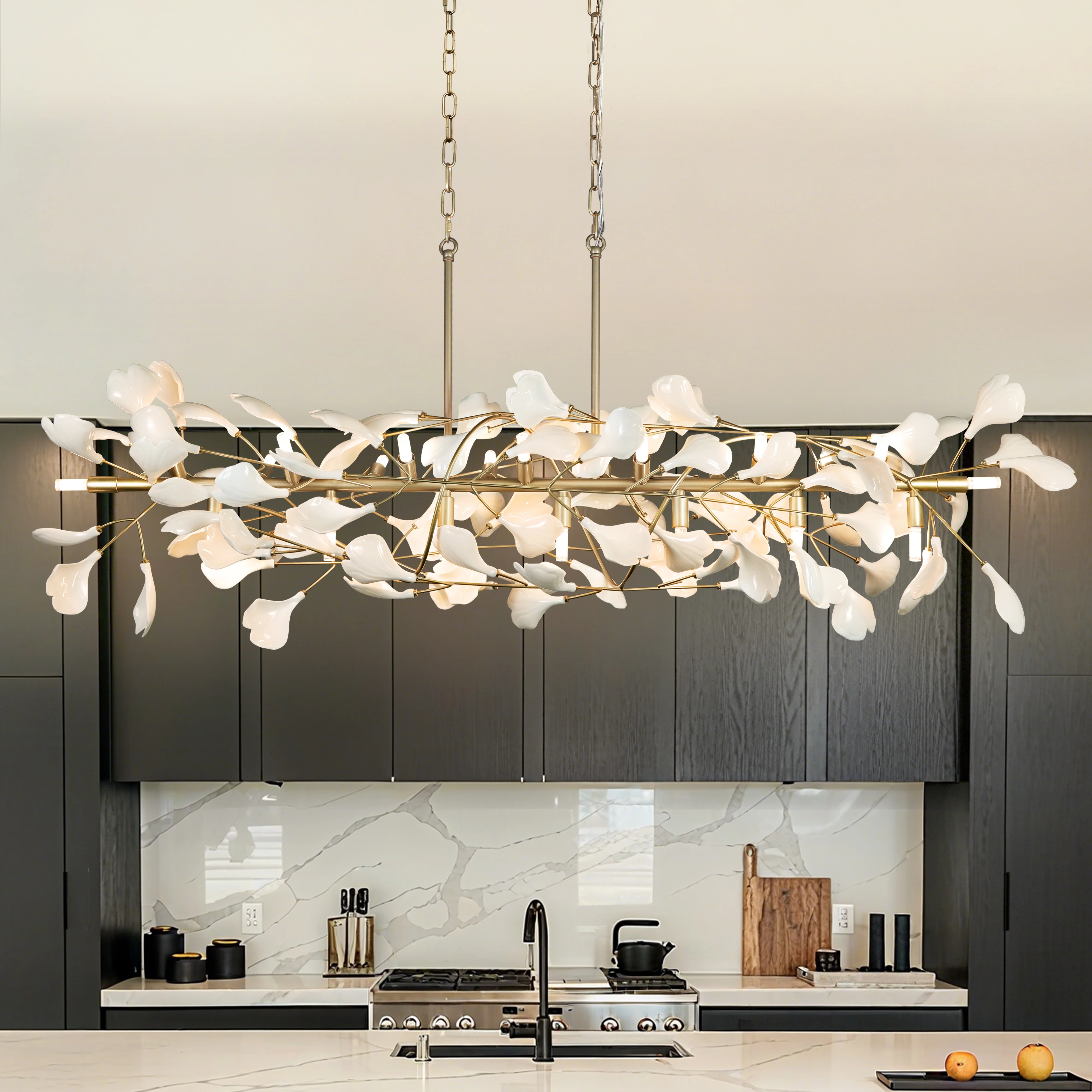 Modern Luxury Chandelier Restaurant Living Room Art Chandelier Gold Kitchen Indoor Hanging Light Large Decor Lighting Fixture