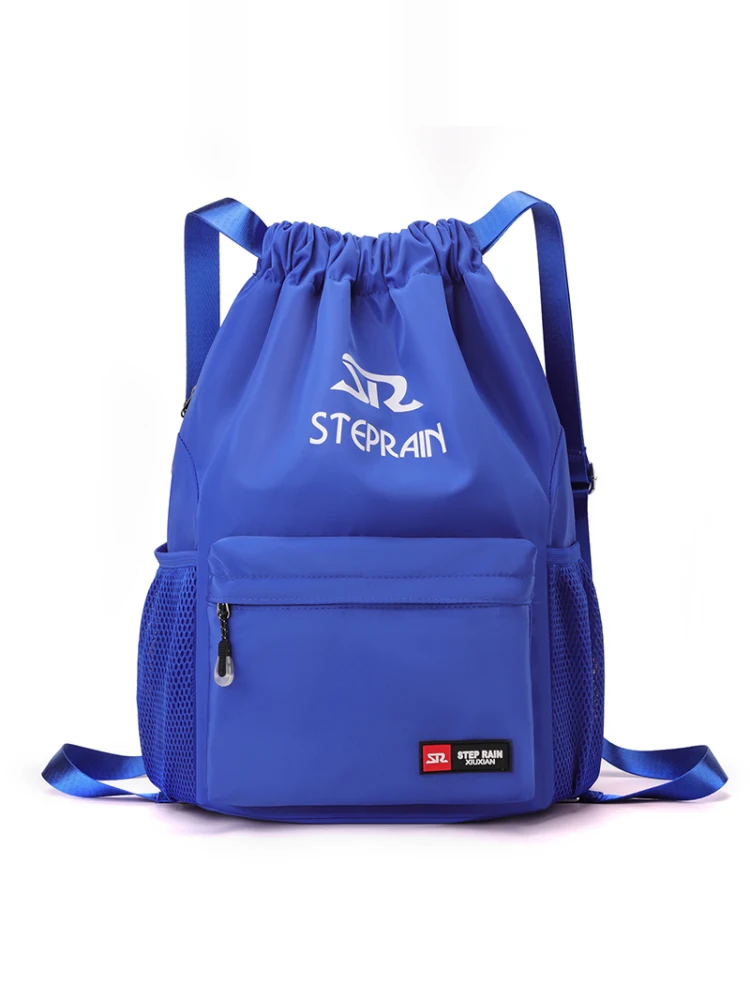 

Новая спортивная дорожная сумка из ткани быка, большая вместительная спортивная дорожная сумка, баскетбольная сумка на шнурке, 2025, двойная сумка на плечо для мужчин и женщин