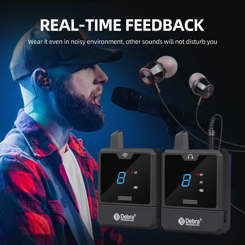 نظام مراقبة FROKET ER-Mini UHF لاسلكي داخل الأذن نطاق نقل الإشارة المستقر لحفلات الزفاف المحمول DJ مسرح الحفلات الصغيرة