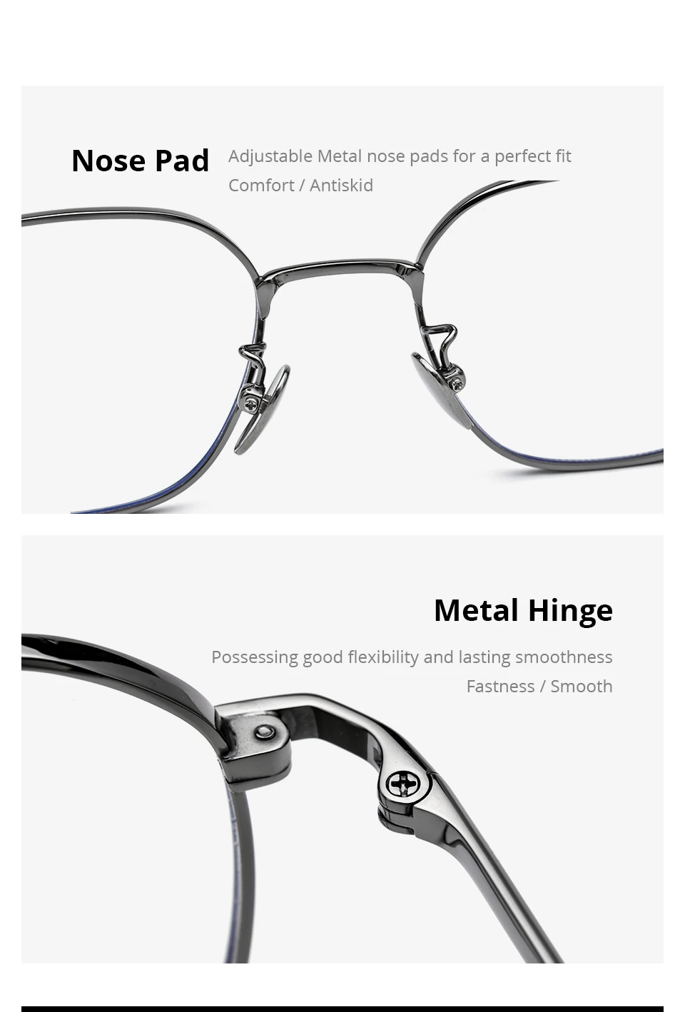 NIANZHEN Titanlegierung Brillengestell Herren Polygon Markendesign Brille Damen Ultraleichte Retro-Brille Brille 1909 – Detail 1