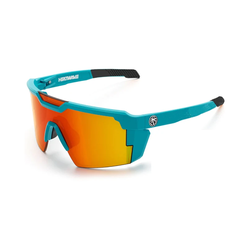 luxury brand Heat Wave brand sunglasses sport Conjoined lens cycling Women men sun glasses UV