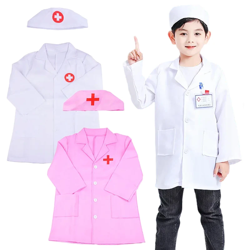 Kinderen Gesimuleerde Arts/Verpleegkundige Kleding Uniformen Fantasiespel Kinderen Huishoudelijk Spel Speelgoed Cosplay Kleding voor Jongens Meisjes TMZ