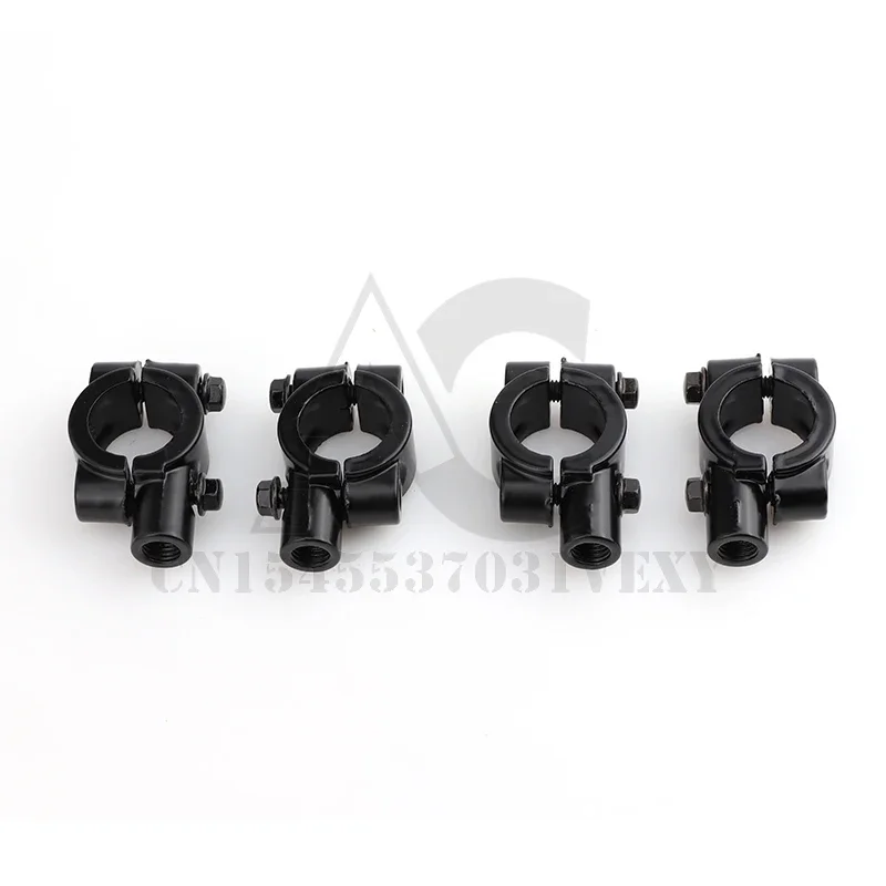 Motorcycle Bike Handlebar Mirror Adapter Rear View Mirror Bracket Fixing Clip Size 22mm M8 M10 2pc