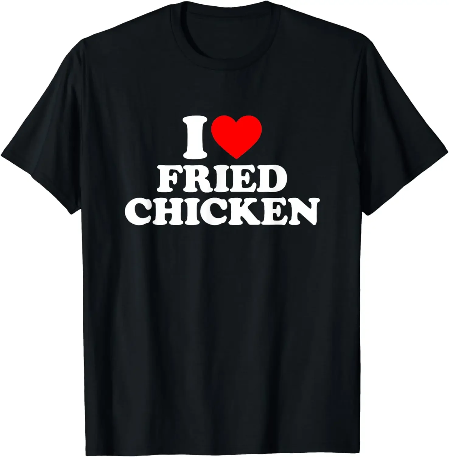 Eu amo frango frito camiseta eu coração frango frito comida camiseta gráfica roupas masculinas topos streetwear camisetas