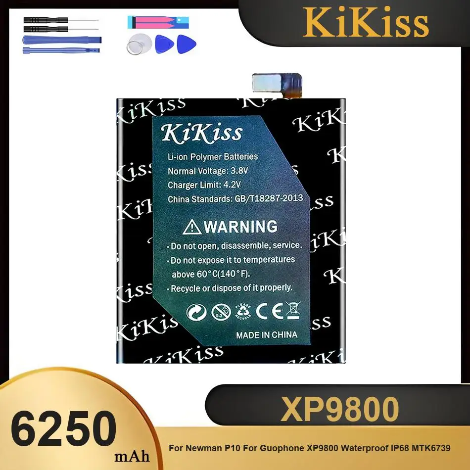 

Беспроводные наушники XP9800, аккумулятор для Newman P10, для Guophone XP9800, водонепроницаемые, IP68, MTK6739, литий-ионные полимерные батареи