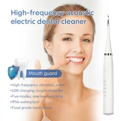 Removedor de cálculo Dental ultrasónico eléctrico, limpiador Dental, blanqueador de dientes, escalador, eliminador de sarro Dental, cuidado bucal