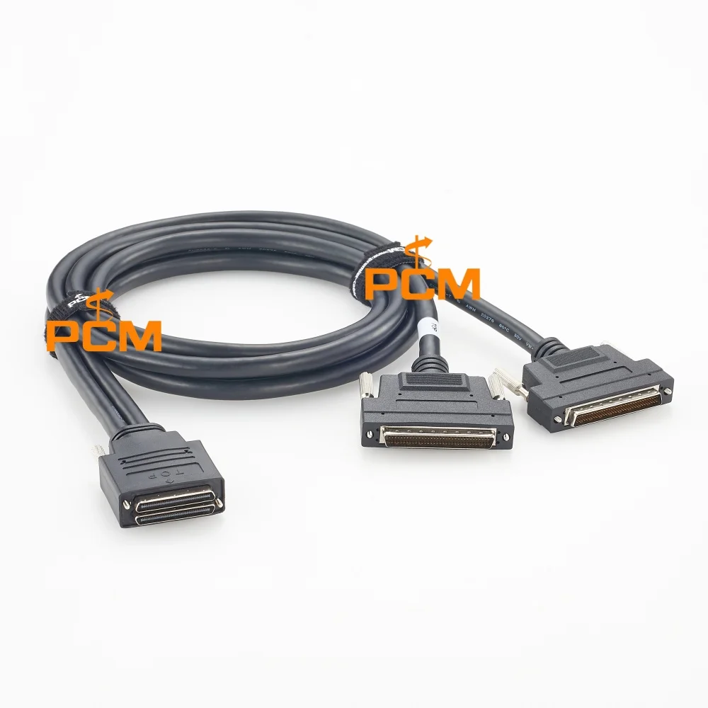 Dual-Port-Stacked-VHDCI68-zu-2-Wege-HPDB-Kabel, 68-poliges SCSI-Kabel, hochdichtes, abgeschirmtes Signalkabel für die Datenerfassung – Detail 2