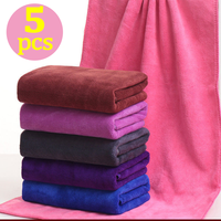 1-5Pcs 30x60cm Microfiber Thickened Clean Towels Absorbent Car Wash Drying Cloth Auto Detail Polishing Cloth Home Cleaning Tools