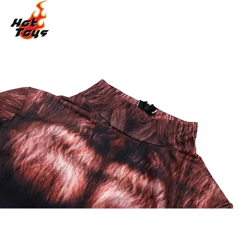 SN66 Animal Wolf 3D Print Petsuit with Tail Furry Cosplay Costume Full Cover Crotch Zipper Jumpsuit Men Zentai Bodysuit 2 @ w $