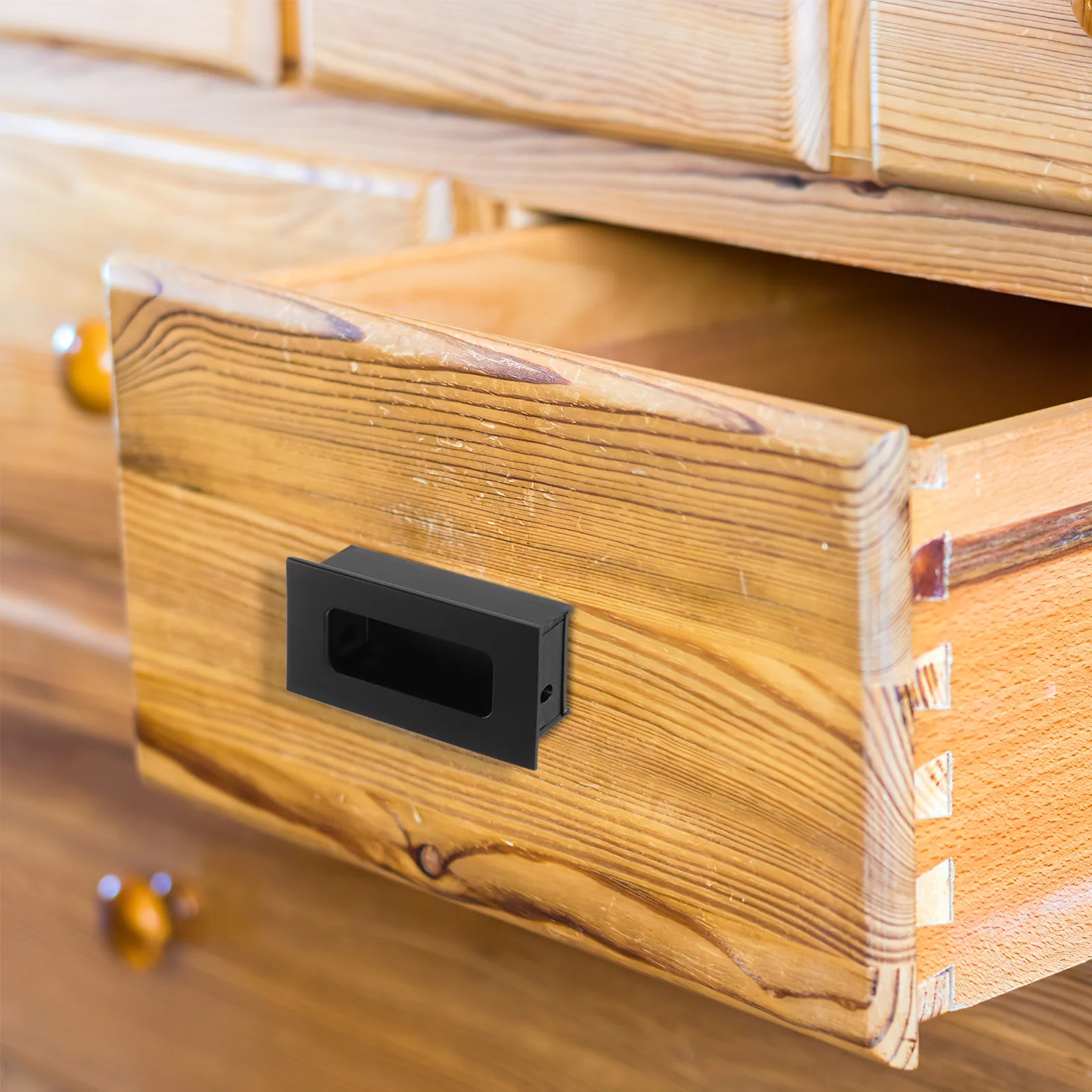 

2Pcs Concealed Recessed Door Pulls Furniture Handle Durable Aluminum Alloy for Cabinets Drawers Sliding Doors Space Saving