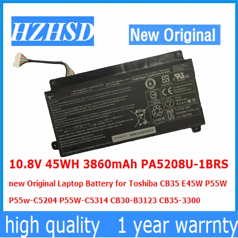 10.8V 45WH 3860mAh PA5208U-1BRS new Original Laptop Battery for Toshiba CB35 E45W P55W P55w-C5204 P55W-C5314 CB30-B3123 CB35-330