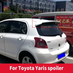 For Toyota Yaris Roof Spoiler Car Rear Wing 2008-2021 ABS Material Unpainted Color Rear Trunk Lip Spoiler Wing