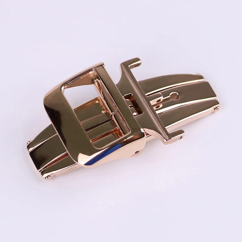 XIANERSHANG Custom J-aeger-LeC-oultre Watch Clasp 12MM 14MM 16MM 18MM Polished Belt Buckle 316L Stainless Steel Butterfly Buckle