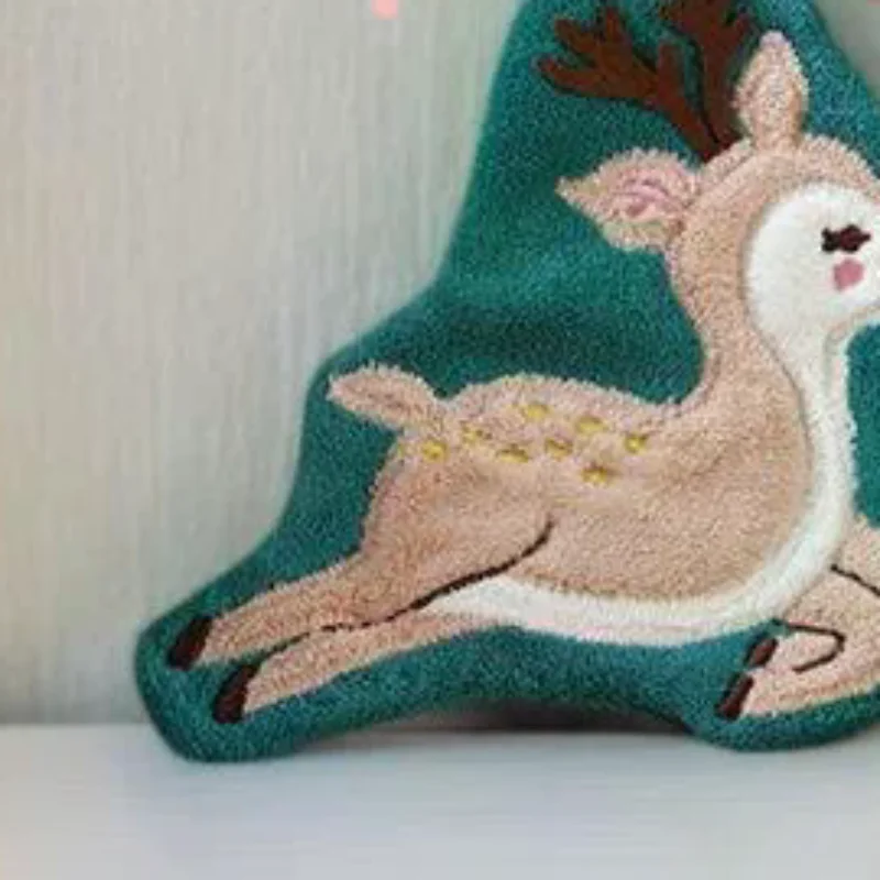 المرجان الصوف عيد الميلاد سانتا كلوز مناشف اليد امتصاص الماء التجفيف السريع منشفة اليد شجرة عيد الميلاد جرس المطبخ الحمام #1