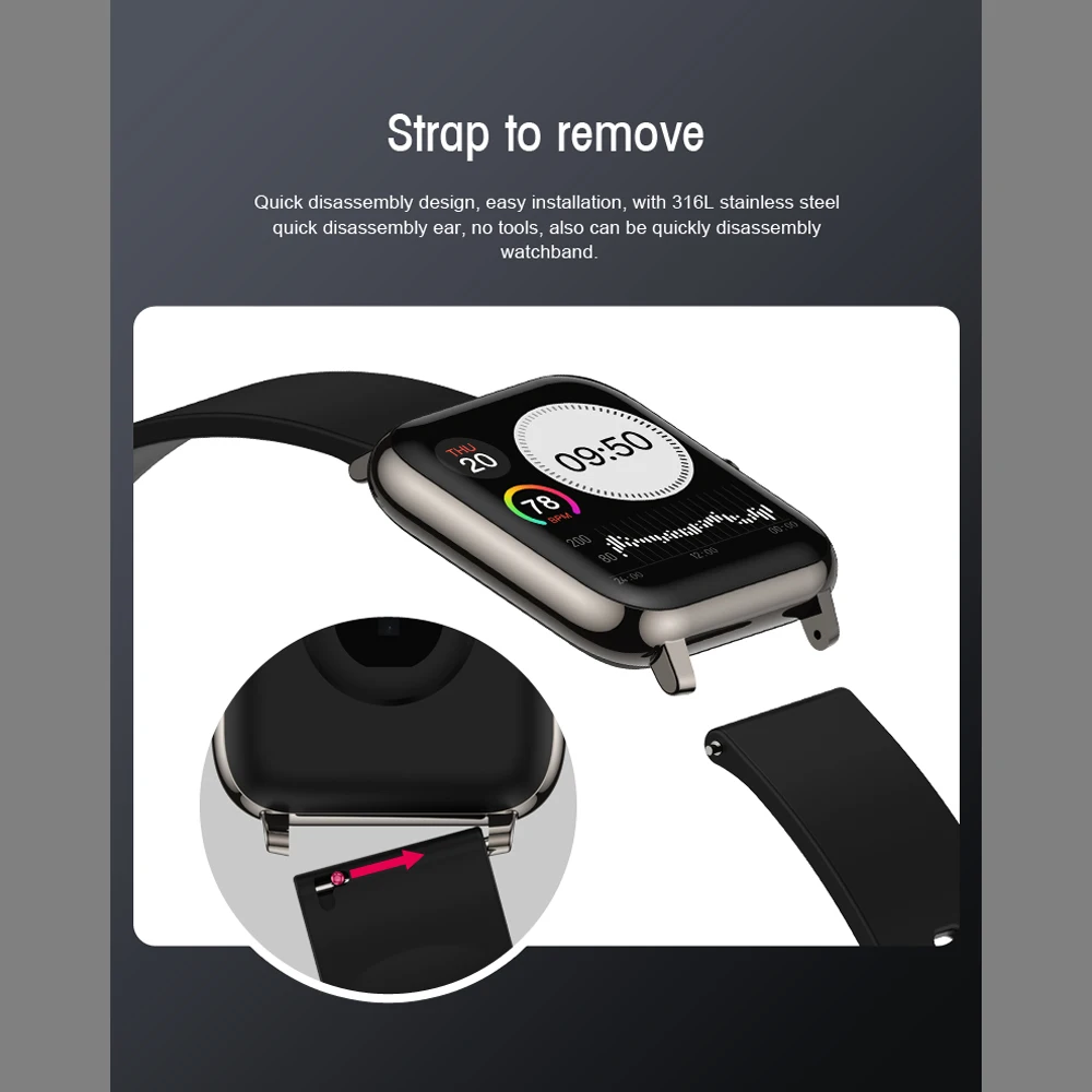 

Waterproof Smartwatch For IOS Android Men Smart Watch Women Sports Clock Fitness Tracker Sleep Health Monitor Custom Dial Music