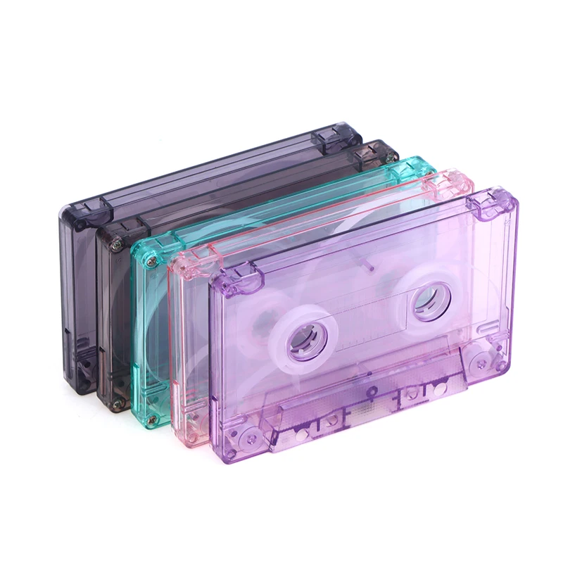 1Pc Color Blank Tape Case Audio Recording Cassette Tape Shell Empty Reel To Reel Cassette(No Inner Core And Outer Box)