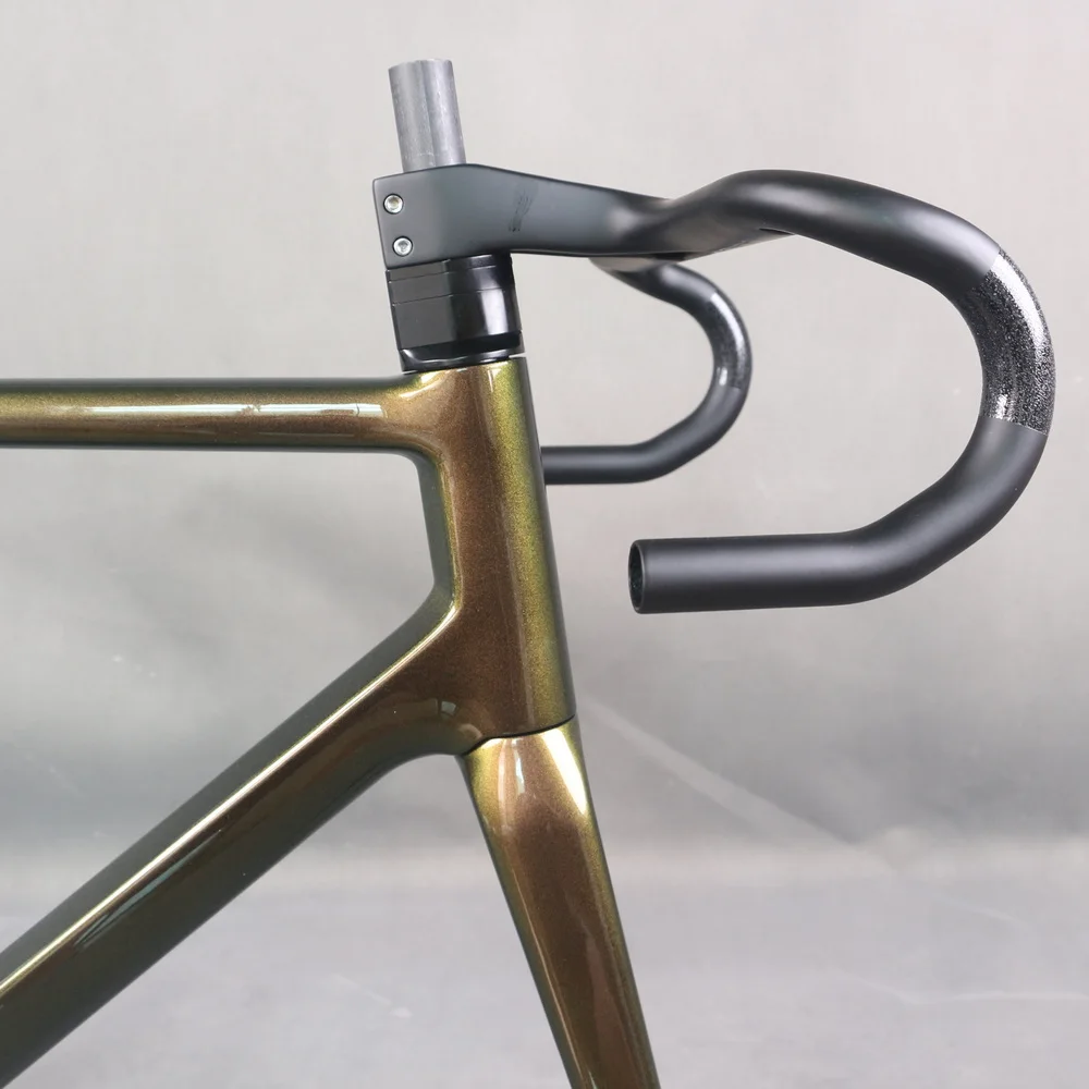Carbon T1000 Road Bike Frame, Disc Brake Climbing Bicycle Frame, BB86 Bottom Bracket Chameleon Painted Lightweight Cycling Frame