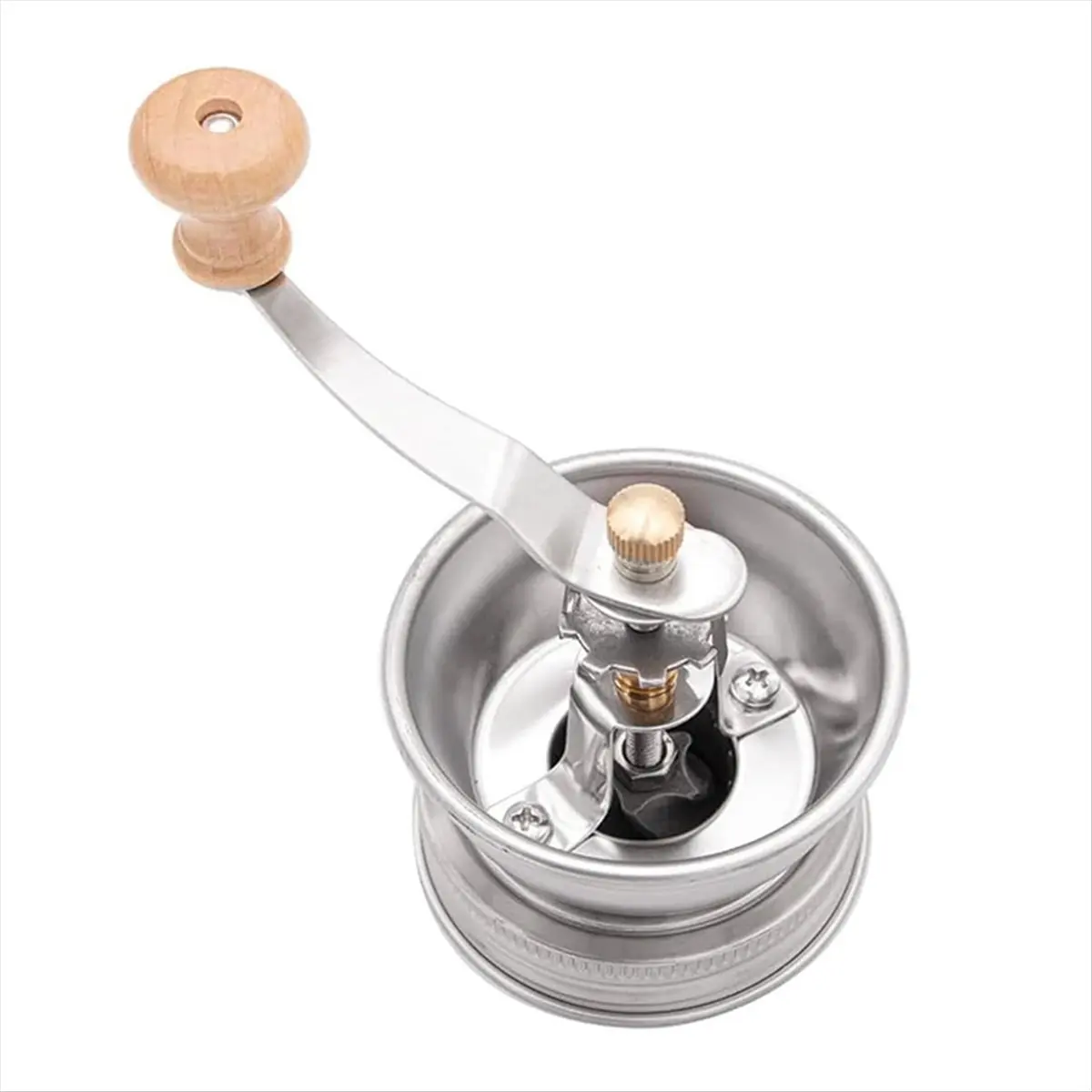 TOP RATED~ Jar Coffee Grinder, Manual Coffee Grinder Lid Attachment for Mouth Jars, Stainless Steel Jar Lid 70mm