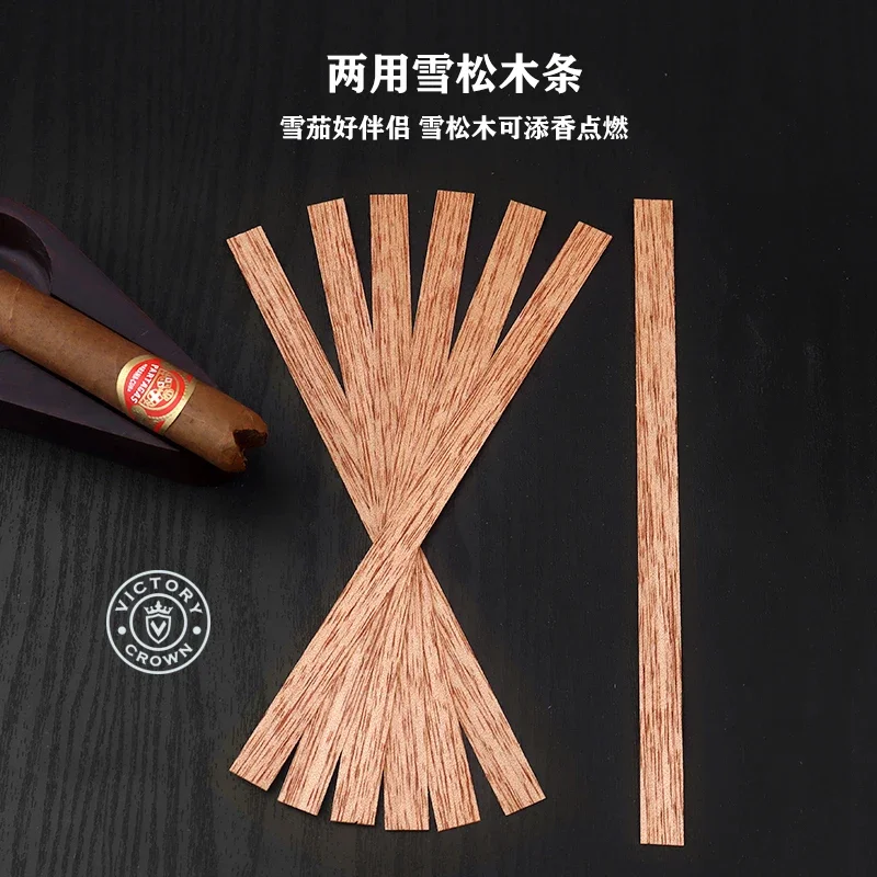 Cedar Chip Imported Natural Cedar Wood Strip Portable Dual-use Cigar Ignition Add Incense Burning Strip