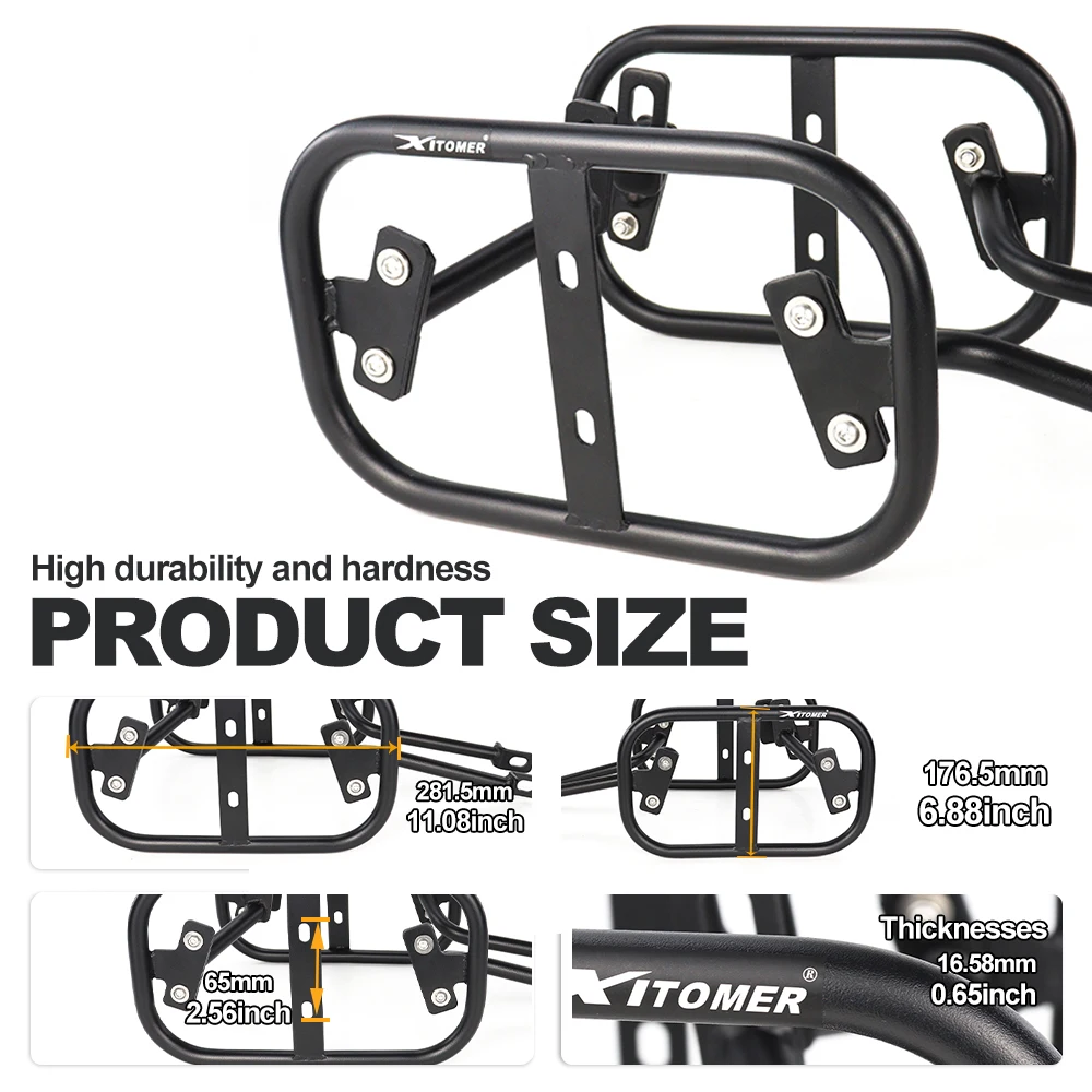 رفوف الأمتعة الجانبية للدراجات النارية لهوندا CB500F CBR500R 2019-2024 CB500 الدبور 2024-2025 السرج دعم القضبان جبل بين قوسين #3