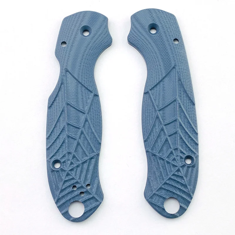 7 Colors Spider Web Pattern Folding Knife G10 Scales Handle Patches for Spyderco C223 Paramilitary 3 Para3 DIY Make Accessories