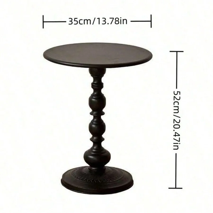 Nordic Coffee Table Sofa Side Table Vintage Metal Corner Round Table Bedside Reading Desk Furniture Living Room Decoration image 6