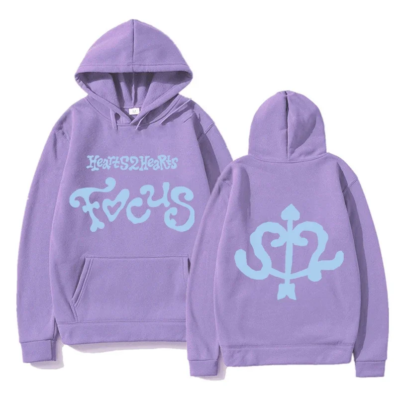 Hearts2Hearts Focus EP Gabriela Grafik-Hoodie für Männer und Frauen, Hip-Hop-Mode, Oversized Streetwear, Ästhetische Kapuzenpullover für Männer – Detail 6