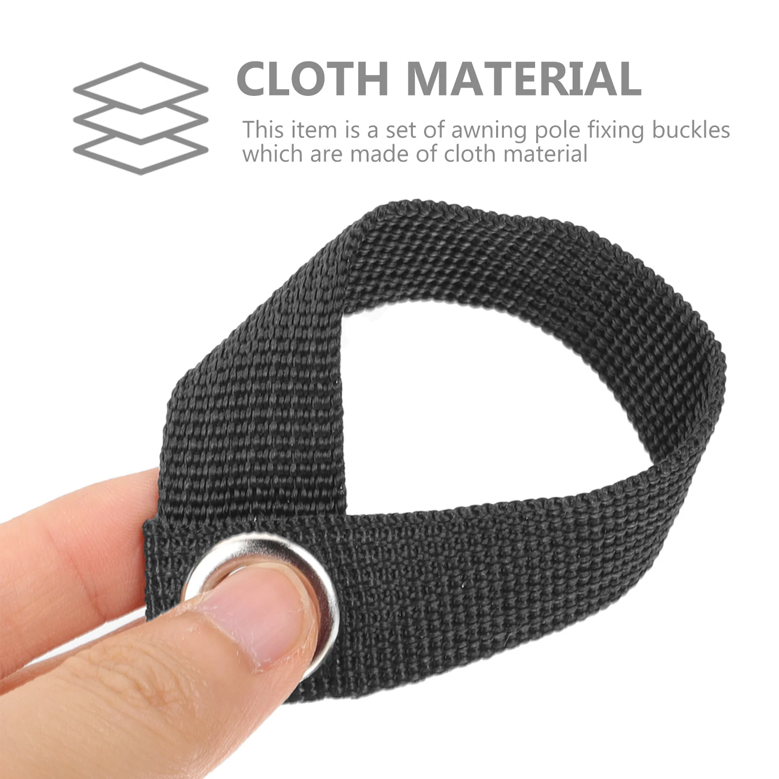 

8pcs Tent Awning Pole Fixators Grey Durable Outdoor Camping Canopy Buckle Clip Holder Portable Versatile Fixing Tool For Ground