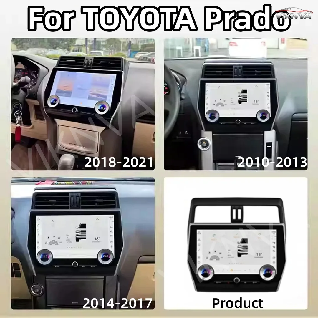 Android 13 Carplay GPS Car Radio For Toyota Land Cruiser Prado 150 2018 2019 2020 2021 2022 Car Multimedia Player  Nav Head Unit