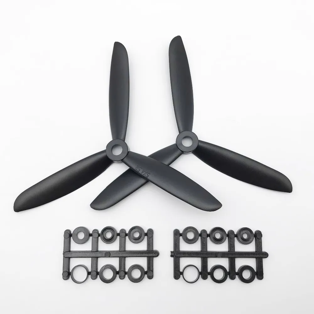 1/2 Paar 5045/6045 3-bladige Propeller 5X4.5 6X4.5 Cw Ccw Voor Rc Fpv Drone Vliegtuig Vast Vleugeldeel