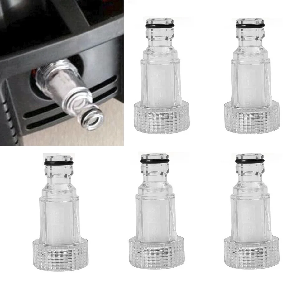 5pcs Car Washing Machine Water Filter High-pressure Connection Fitting For Karcher K2 K3 K4 K5 K6 K7 Series Pressure Washers