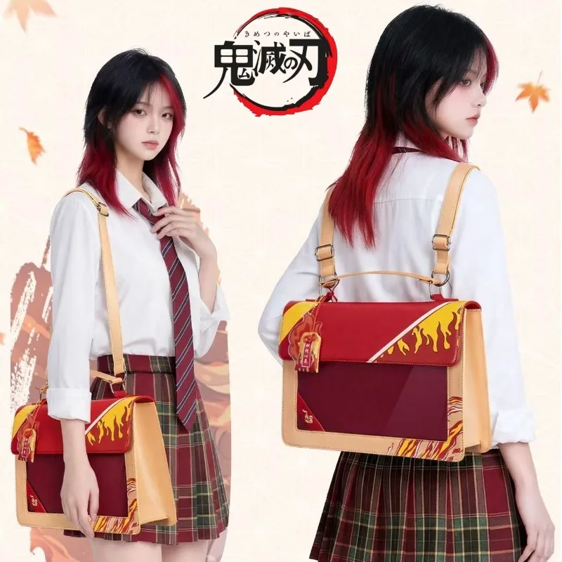

Demon Slayer Rengoku Kyoujurou Tomioka Giyuu Large Capacity DIY Itabag Manga Exhibition Decoration Handbag Holiday Birthday Gift