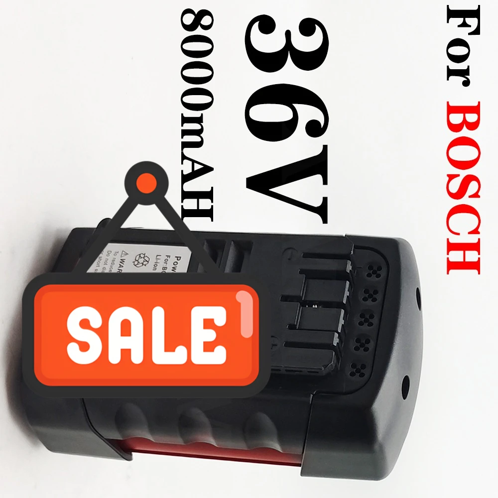 

36V 8000mAh Replacement Cordless Power Tools Battery for Bosch 8.0A BAT810 BAT840 2607336173 D70771 GBH 36V-LI 36VF-LI