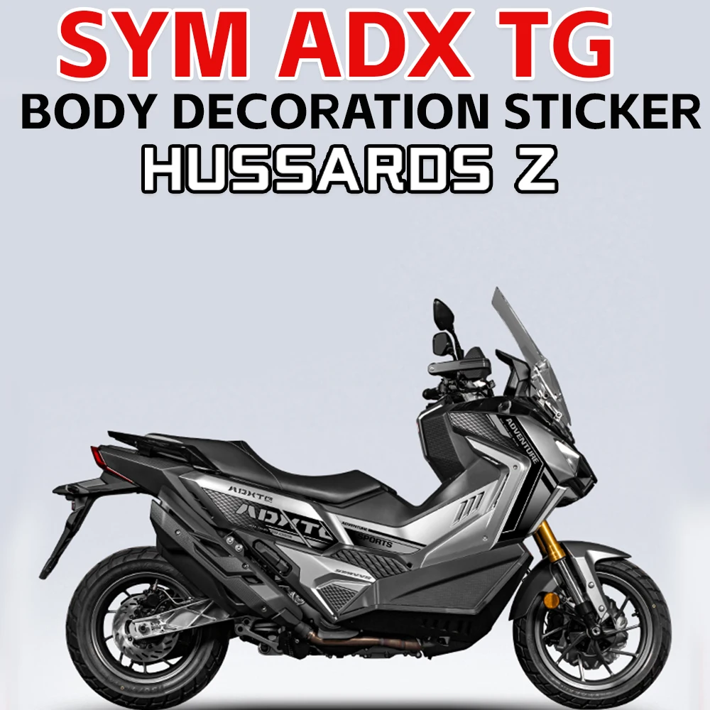For SYM ADX TG 400 ADXTG 400 ADX-TG 400 Scooter Motorcycle Body Color Change Waterproof Decorative Sticker Film Pull Flower