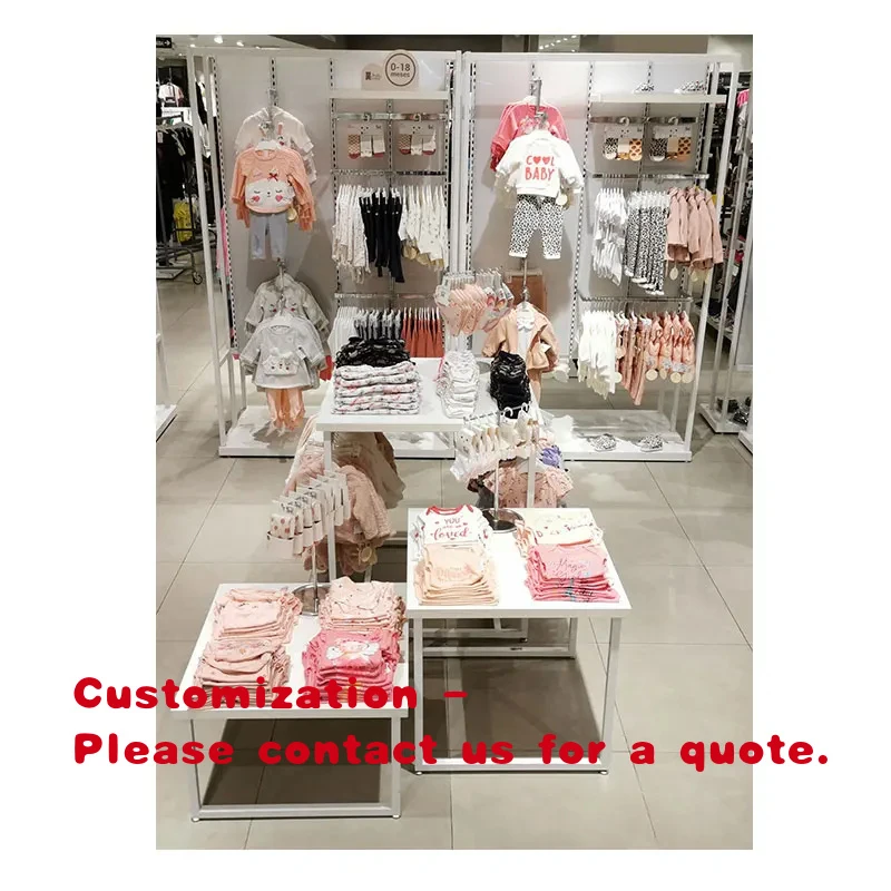 

custom.Kids Garments Shop Decoration Retail Shop Furniture Display Cabinet