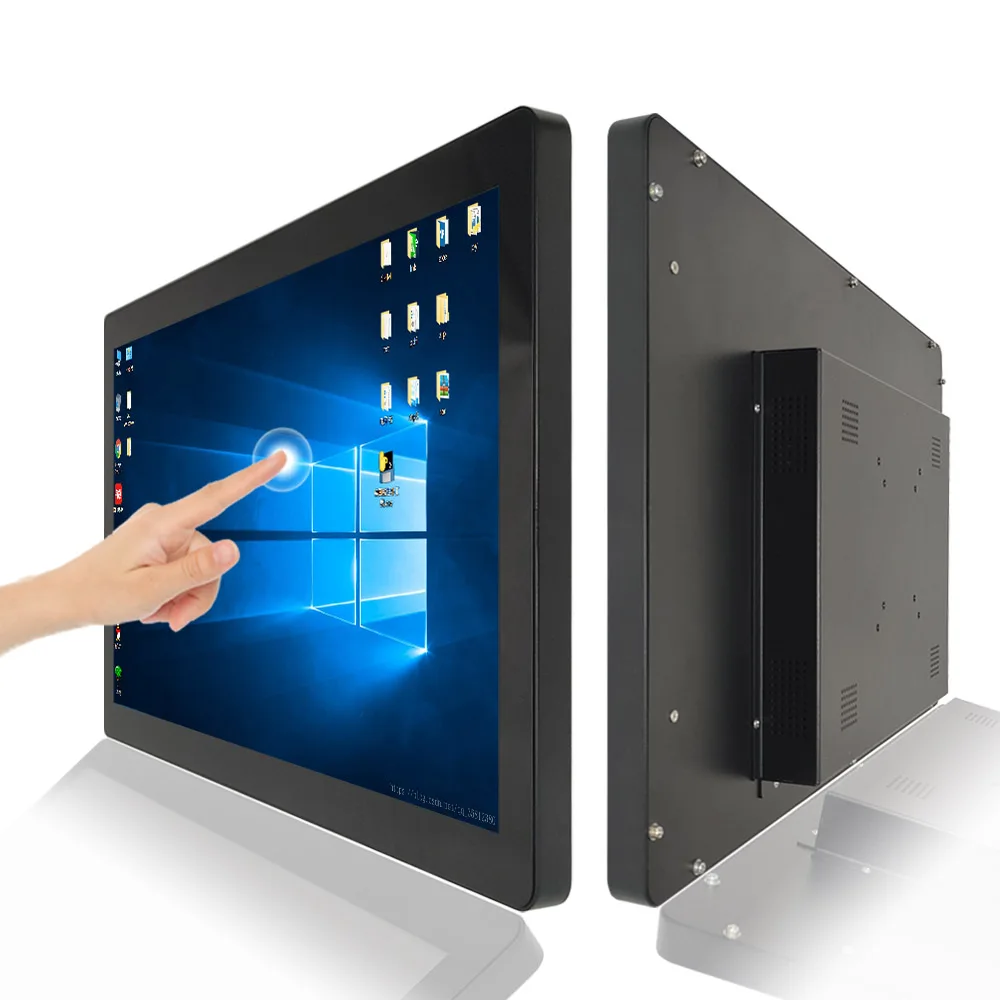 

21,5-дюймовый промышленный ультратонкий настенный динамик VGA USB-порт емкостный/резистивный сенсорный экран