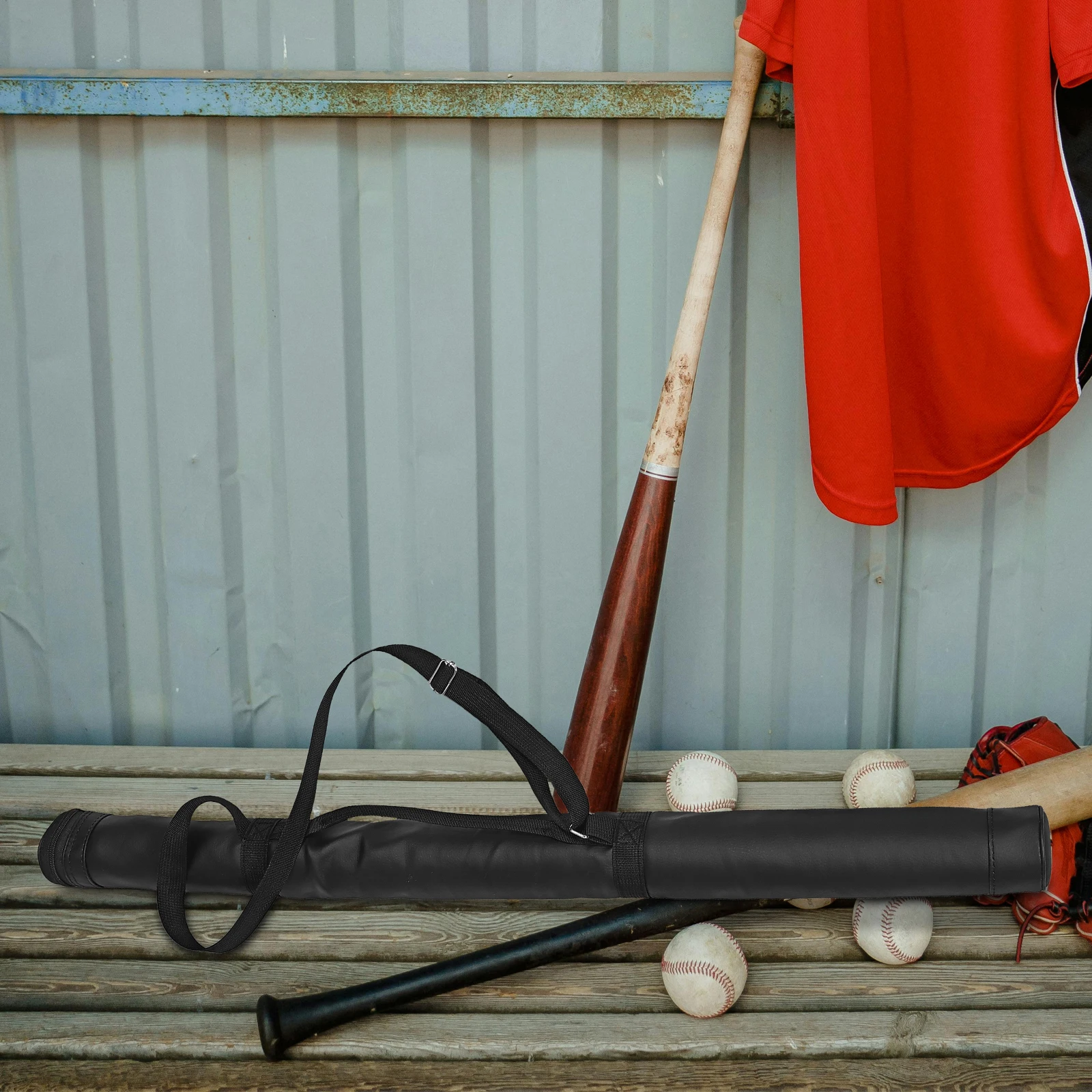 Baseball Bat Bag Large Capacity Multi-Functional Stick Carrier Pouch Portable Equipment Organizer Softball Bat Storage Case