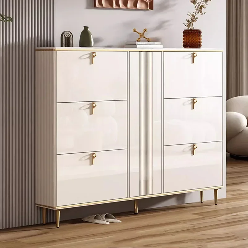 

Rotating White Shelf Shoe Cabinets Rack Shelves Modern Shoe Cabinets Drawer Nordic Side Muebles Para El Hogar Hallway Furniture
