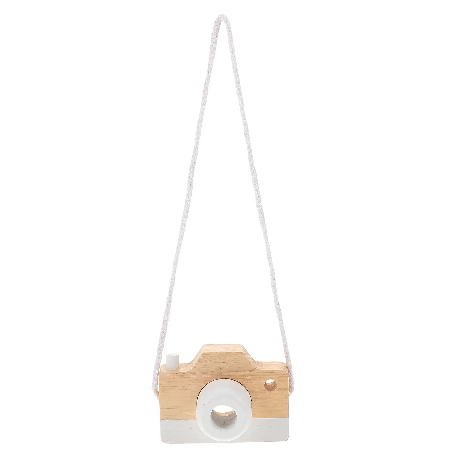 1Pcs Camera Wooden Kaleidoscope Multi-Prisms Fun Educational Kids Gift Coordination Hand Motor Skills Camera Kaleidoscope Toy